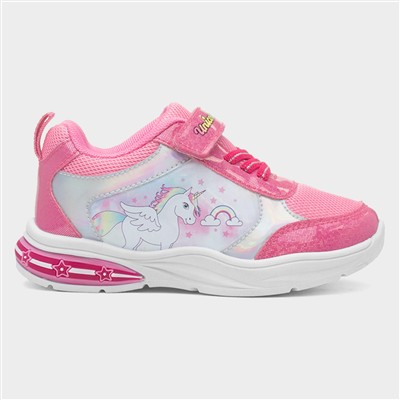 Kids Pink Amethyst Light Up Trainer