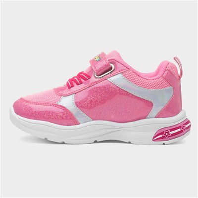 Kids Pink Amethyst Light Up Trainer