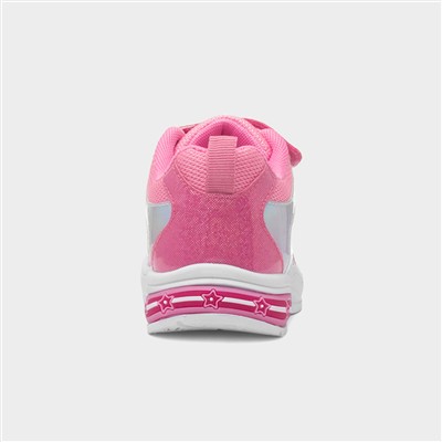 Kids Pink Amethyst Light Up Trainer