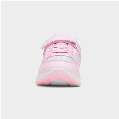 Kids Pink Easy Fasten Trainers
