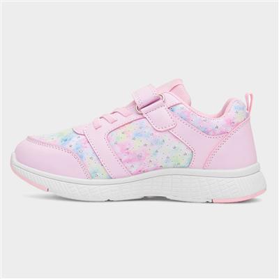 Kids Pink Easy Fasten Trainers