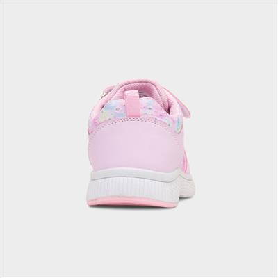 Kids Pink Easy Fasten Trainers