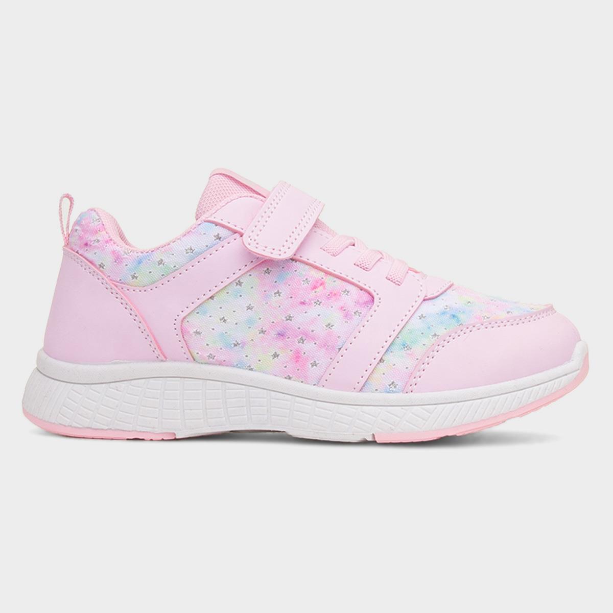 Kids Pink Easy Fasten Trainers