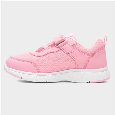Kids Pink Easy Fasten Trainer