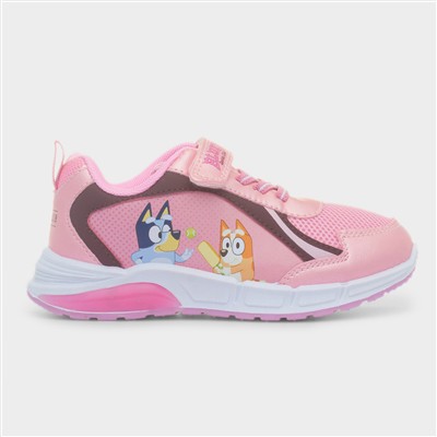 Pink Easy Fasten Character Light Up Trainer
