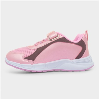 Pink Easy Fasten Character Light Up Trainer