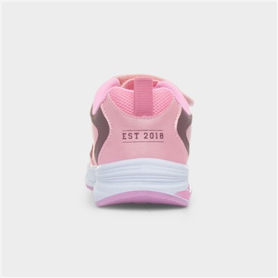 Pink Easy Fasten Character Light Up Trainer
