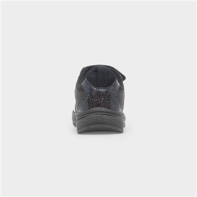 Amethyst Kids Black Light Up Trainer