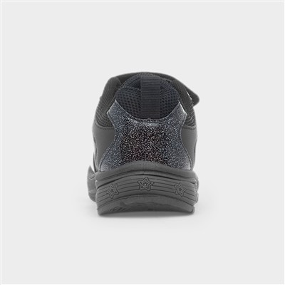 Amethyst Kids Black Light Up Trainer
