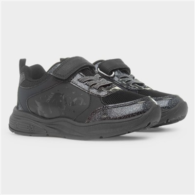 Amethyst Kids Black Light Up Trainer