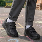 Osaga Crater Kids Black Double Easy Fasten Shoe (Click For Details)
