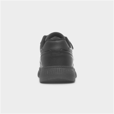 Crater Kids Black Double Easy Fasten Shoe