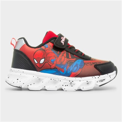 Kids Red Light Up Easy Fasten Trainer