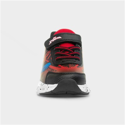 Kids Red Light Up Easy Fasten Trainer