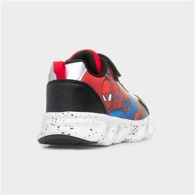 Kids Red Light Up Easy Fasten Trainer