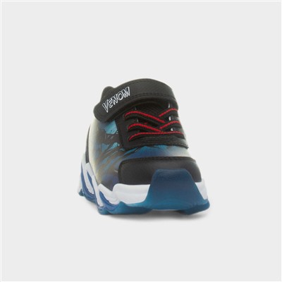 Black Light Up Easy Fasten Trainer