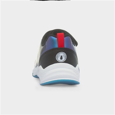 Black Light Up Easy Fasten Trainer