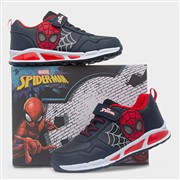 Spider-Man Kids Navy Light Up Pattern Trainer (Click For Details)