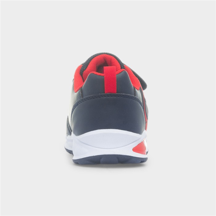 Kids Navy Light Up Pattern Trainer