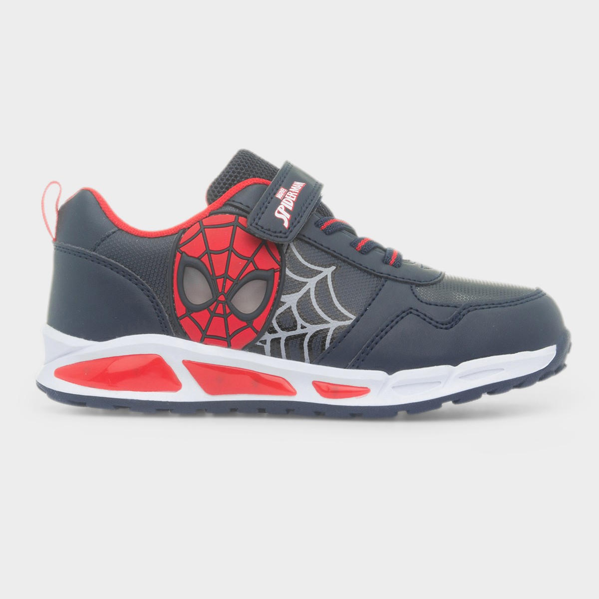 Kids Navy Light Up Pattern Trainer