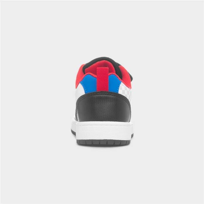 Kids White Easy Fasten Trainer