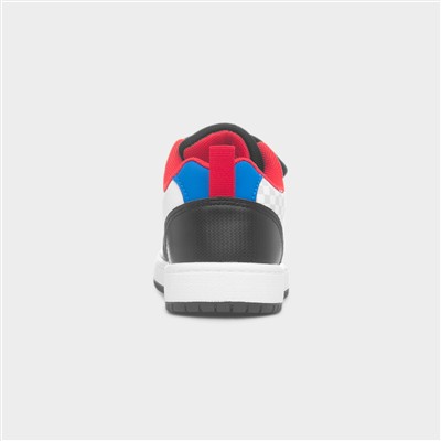 Kids White Easy Fasten Trainer