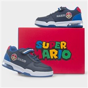Super Mario Kids Navy Light Up Easy Fasten Trainer (Click For Details)