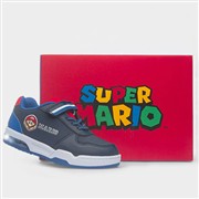 Super Mario Kids Navy Light Up Easy Fasten Trainer (Click For Details)