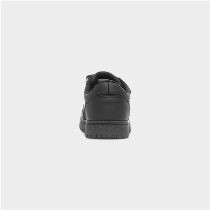 Kids' Black Easy Fasten Flat Trainer