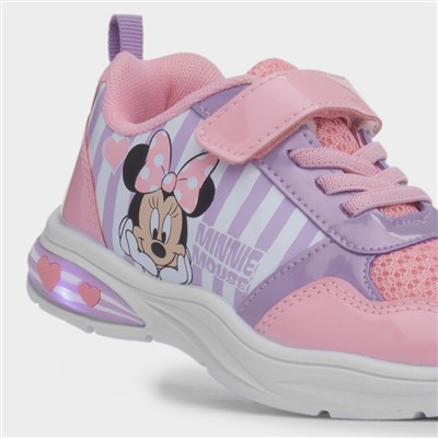 Kids Pink & Lilac Light Up Trainer
