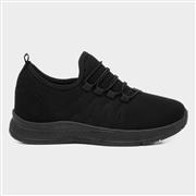 Kids Black Bungee Lace Trainer (Click For Details)