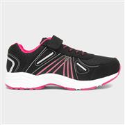 XL Yukon Kids Black & Pink Easy Fasten Trainer (Click For Details)