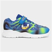 Sonic The Hedgehog Emboss Kids Blue Trainer (Click For Details)