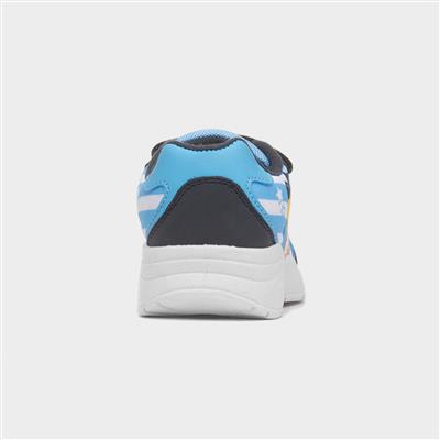 Stripe Kids Blue Easy Fasten Trainer