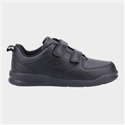 Umbro Ashfield Jnr Kids Easy Fasten Black Shoe (Click For Details)