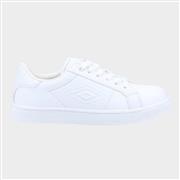 Umbro Medway V Jnr Kids White Lace Up Shoe (Click For Details)