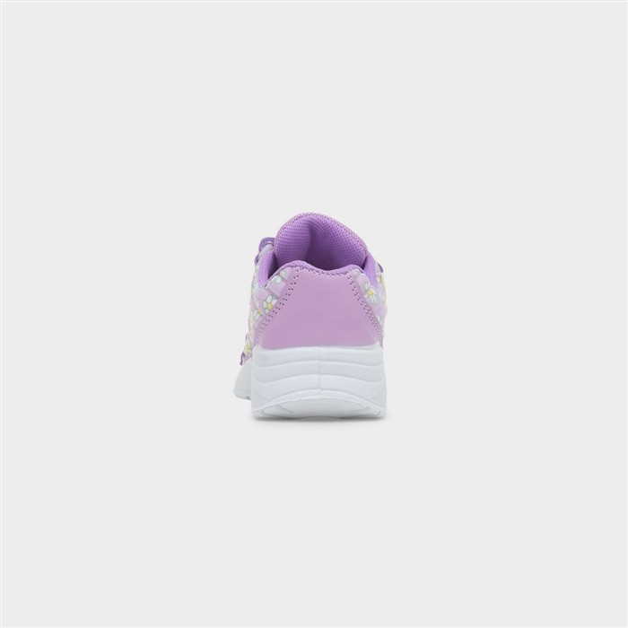 Flowers Kids Purple Easy Fasten Trainer
