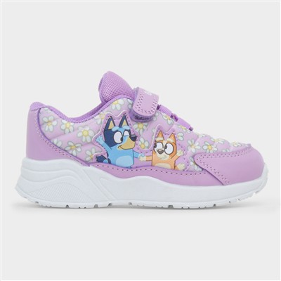 Flowers Kids Purple Easy Fasten Trainer