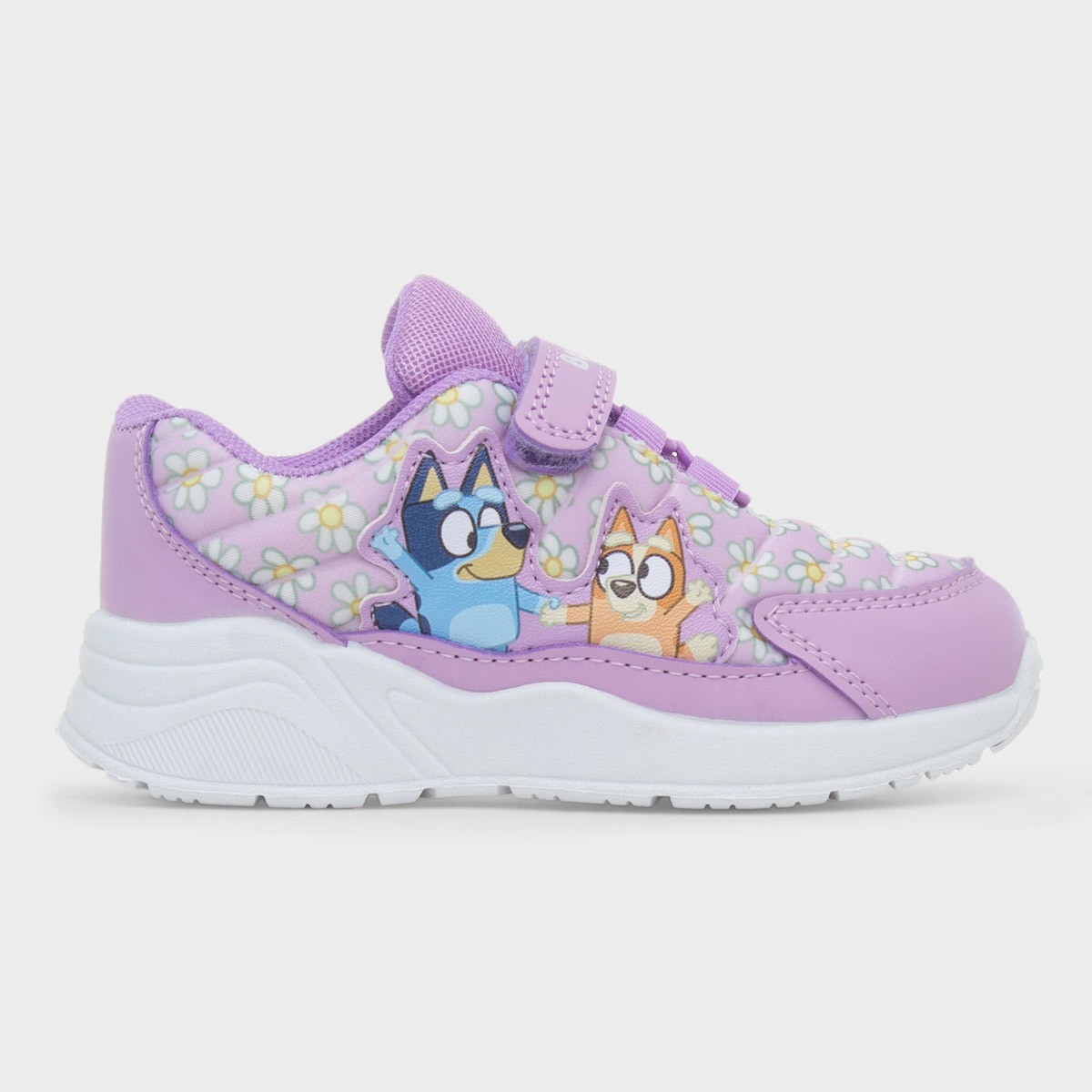 Flowers Kids Purple Easy Fasten Trainer