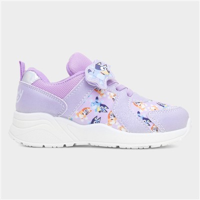 Janine Kids Purple Easy Fasten Trainer