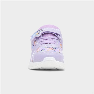 Janine Kids Purple Easy Fasten Trainer