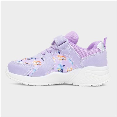 Janine Kids Purple Easy Fasten Trainer