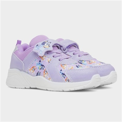 Janine Kids Purple Easy Fasten Trainer
