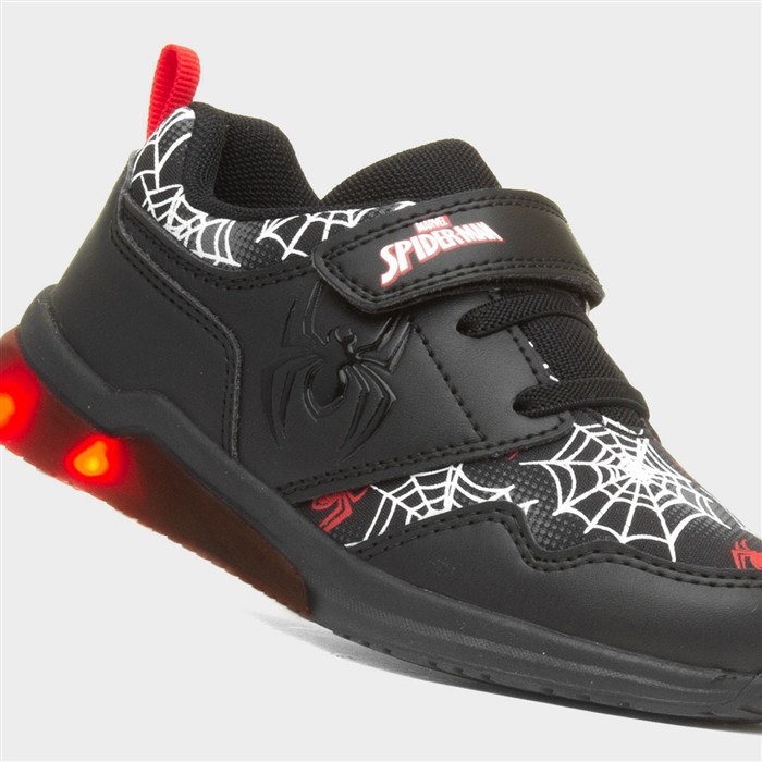 Kids Black Light Up Trainer