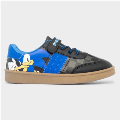 Sina Kids Blue & Black Trainer