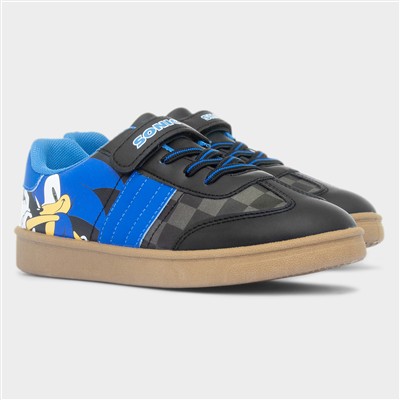 Sina Kids Blue & Black Trainer