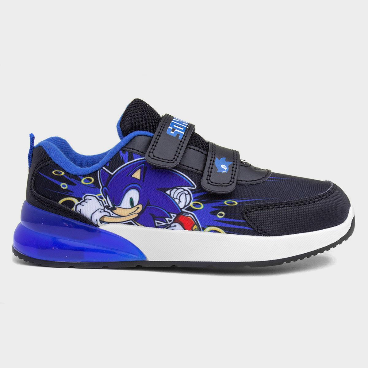 Sonic The Hedgehog Elland Lights Kids Blue Trainer