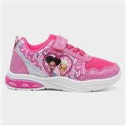 Barbie Kids Fuchsia Light Up Easy Fasten Trainer (Click For Details)