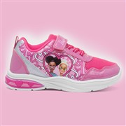 Barbie Kids Fuchsia Light Up Easy Fasten Trainer (Click For Details)