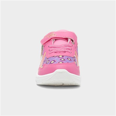 Kids Fuchsia Light Up Trainer